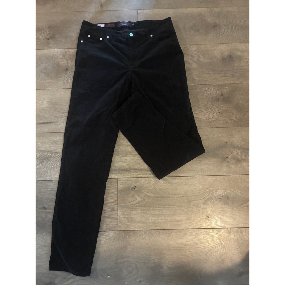 Fabrizio Gianni Corduroy Pants Size 12 Black